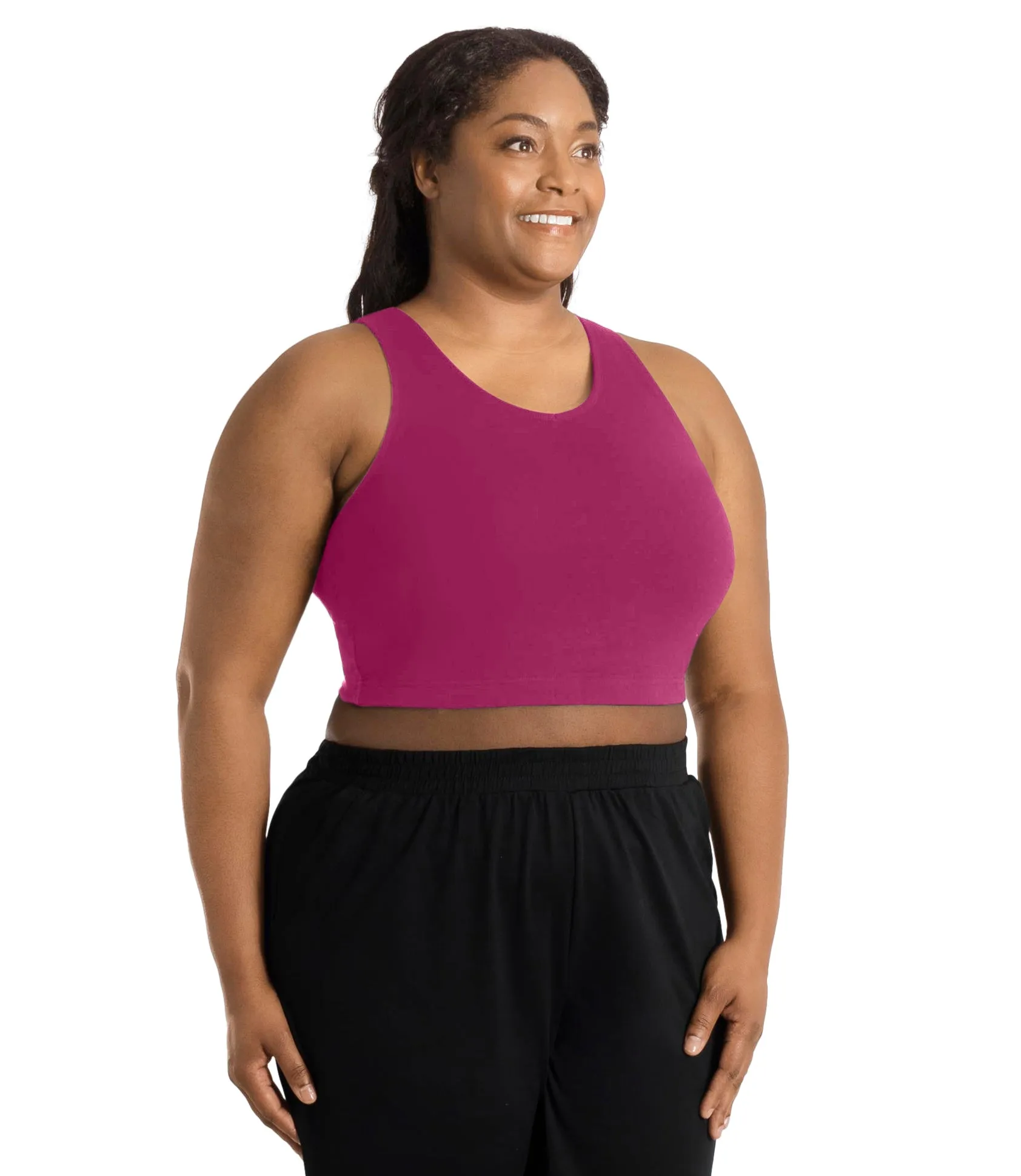 Stretch Naturals Full Fit V-Neck Bra Top Classic Colors