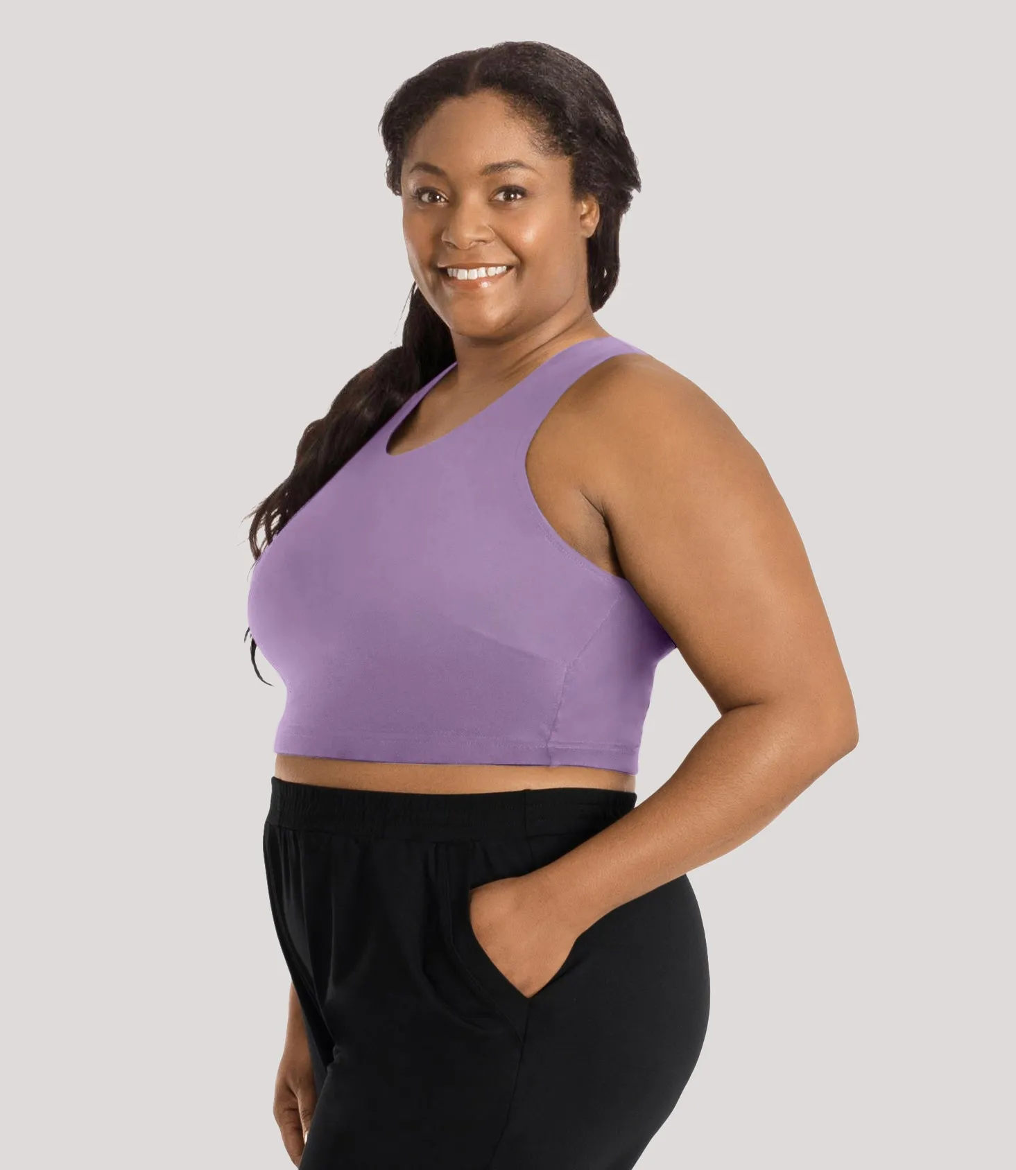 Stretch Naturals Full Fit V-Neck Bra Top Classic Colors