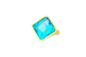 Swiss Blue Topaz Ring