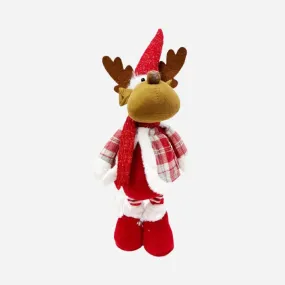 Tartan Khaki Extendable Reindeer (60-70cm)