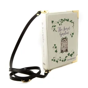 The Secret Garden Grey Book Handbag Crossbody Clutch