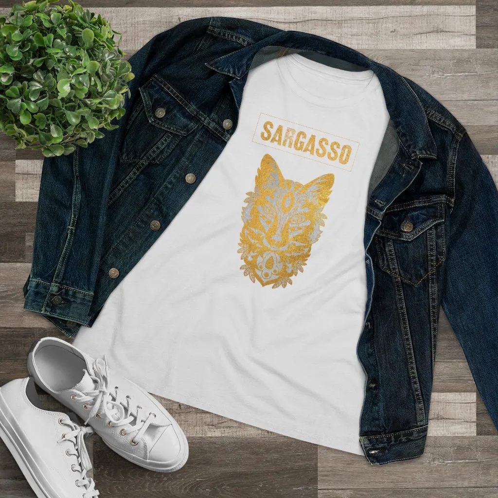 Two-Tone Holistic Fox, Women's Premium Tee