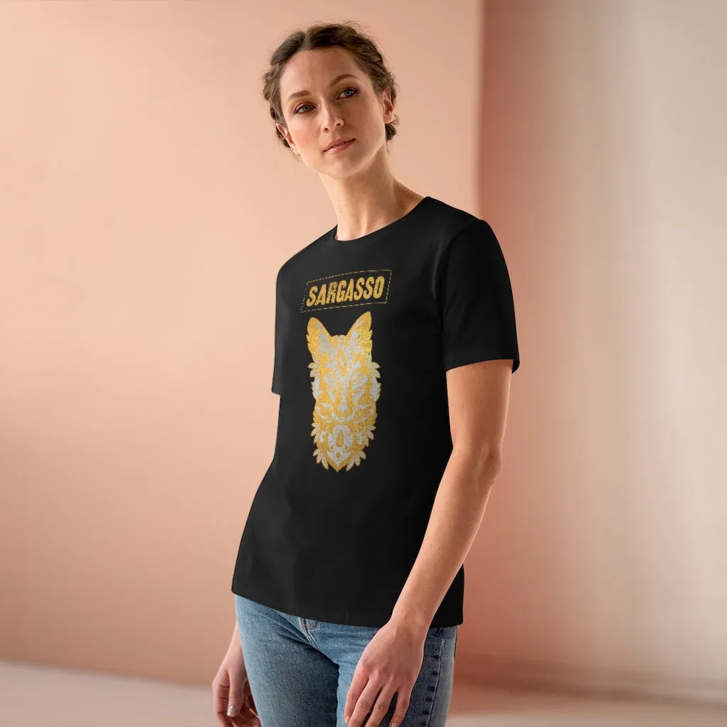 Two-Tone Holistic Fox, Women's Premium Tee