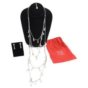 Uno de 50 Large Statement Bib Necklace and Drop Earrings Set