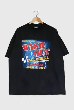 Vintage 1997 Talladega Speedway 'Wash Out' T Shirt Sz 2XL