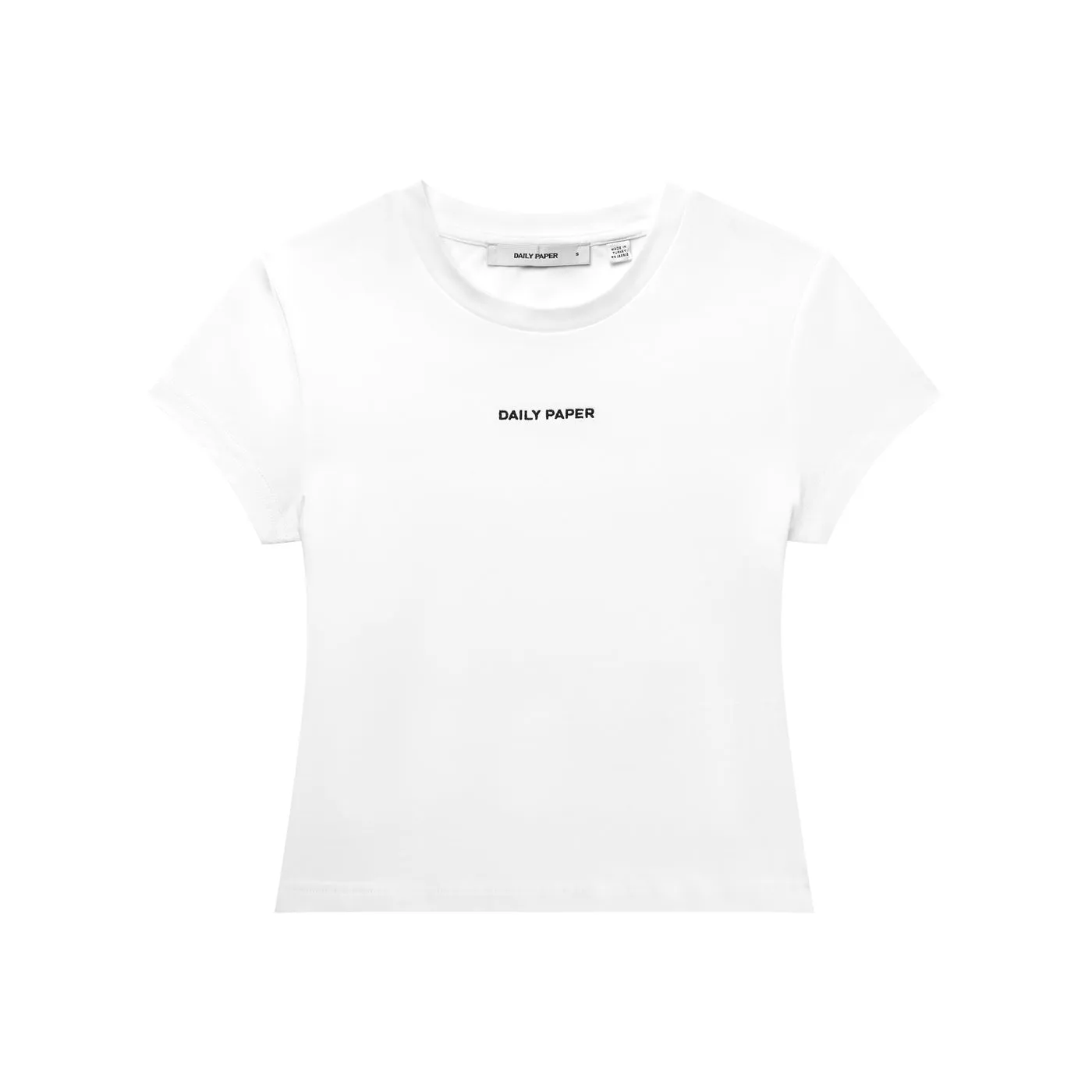 White Logotype Cropped T-Shirt