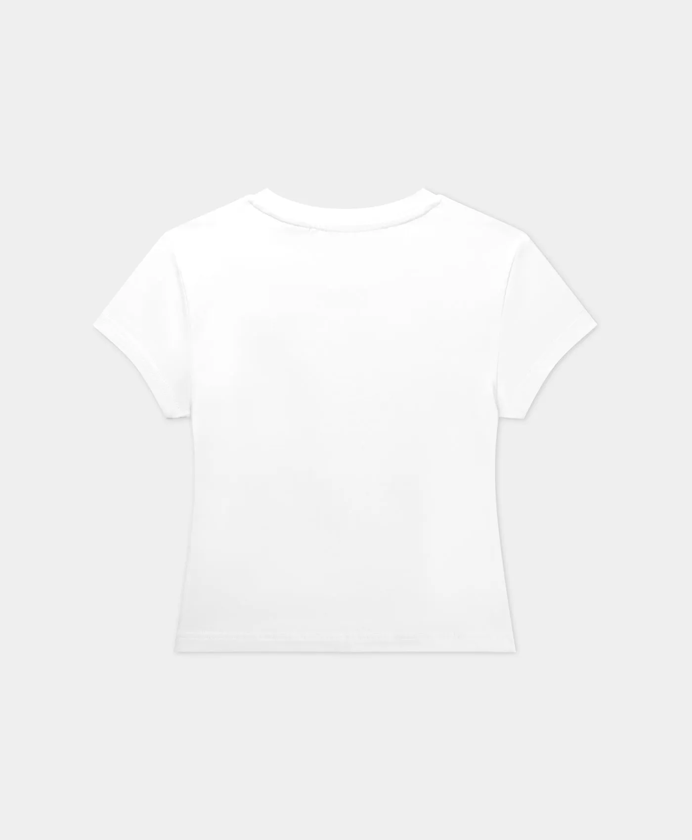 White Logotype Cropped T-Shirt