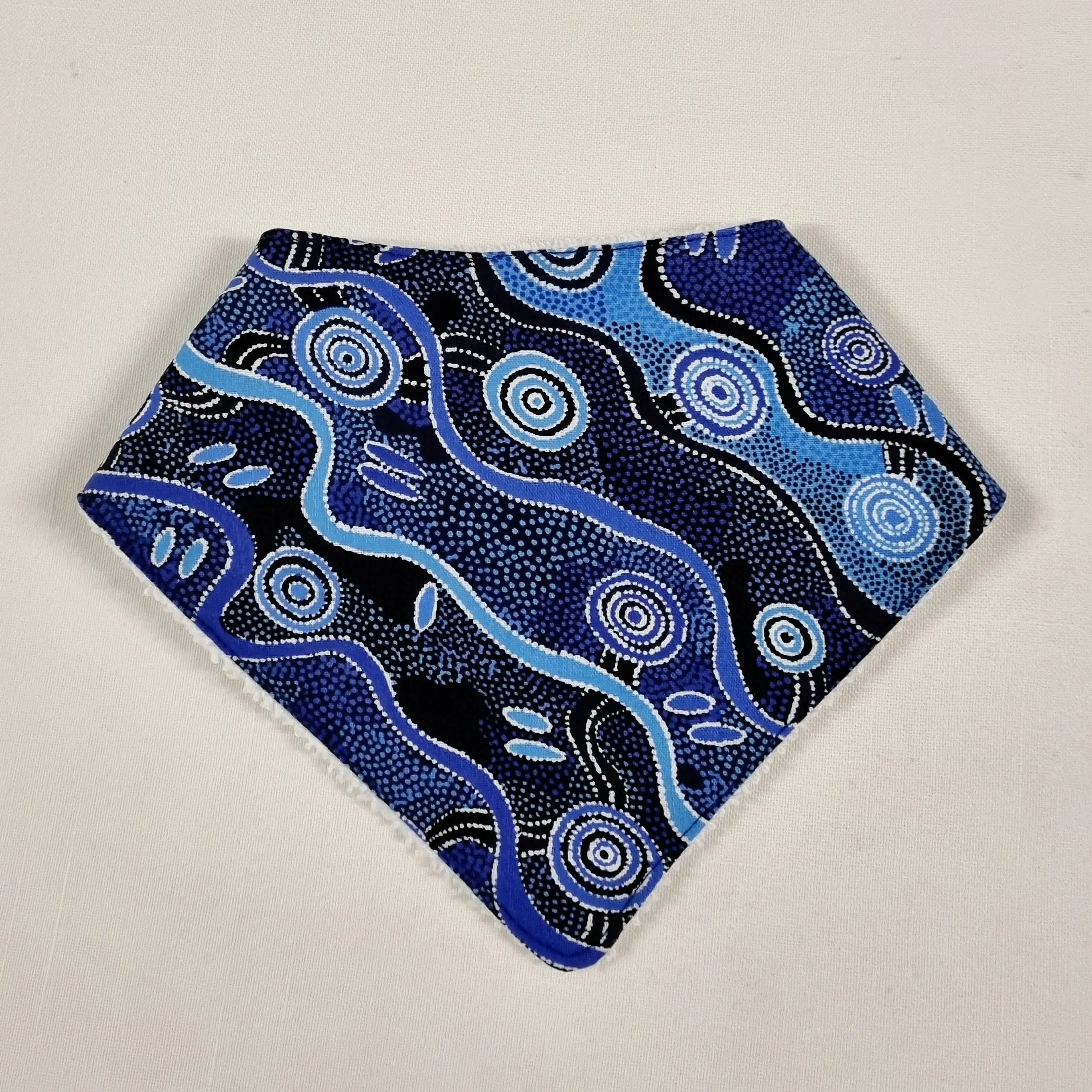 WHOLESALE Bandana Bib - Desert Tracks Blue