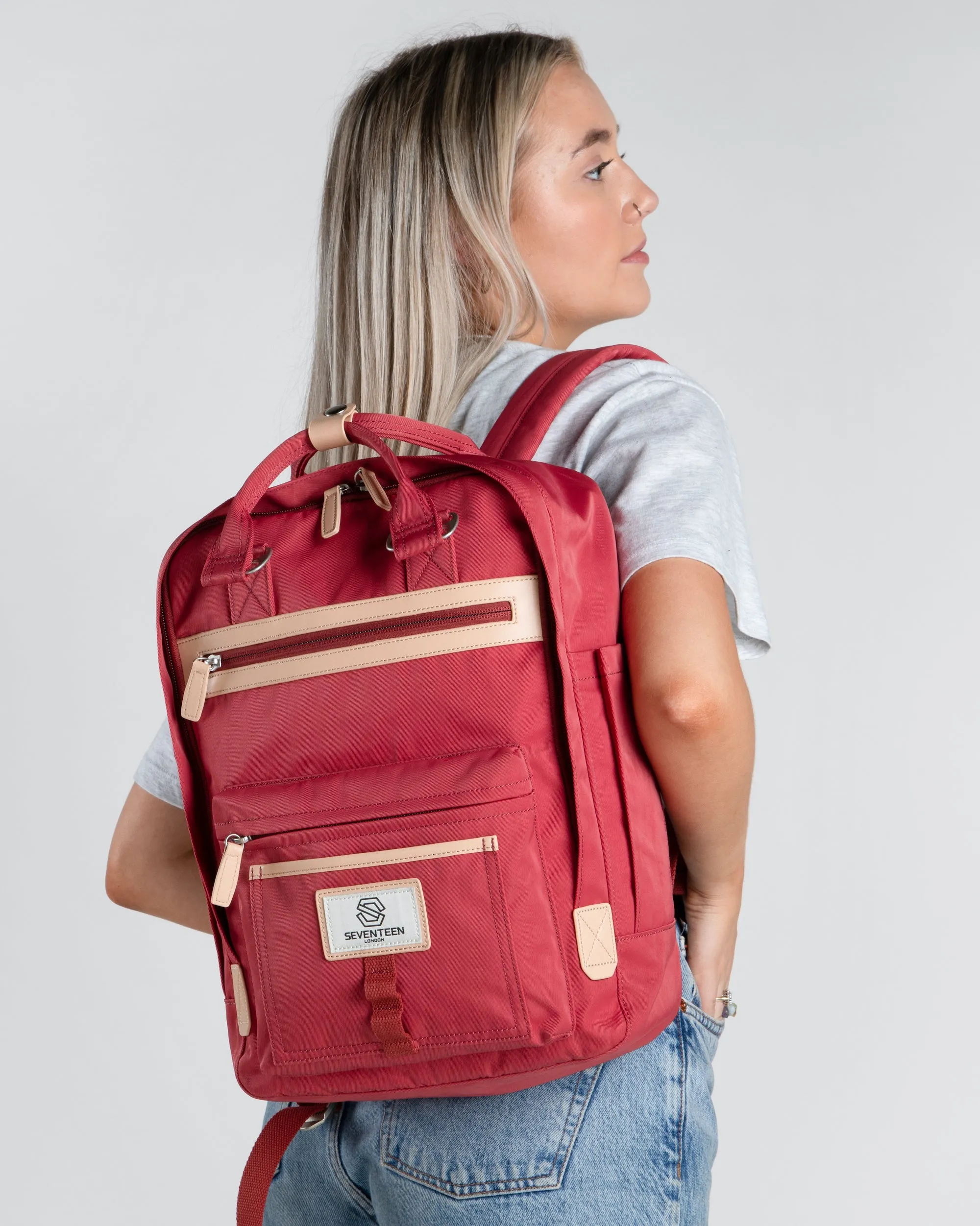 Wimbledon Backpack - Berry Red