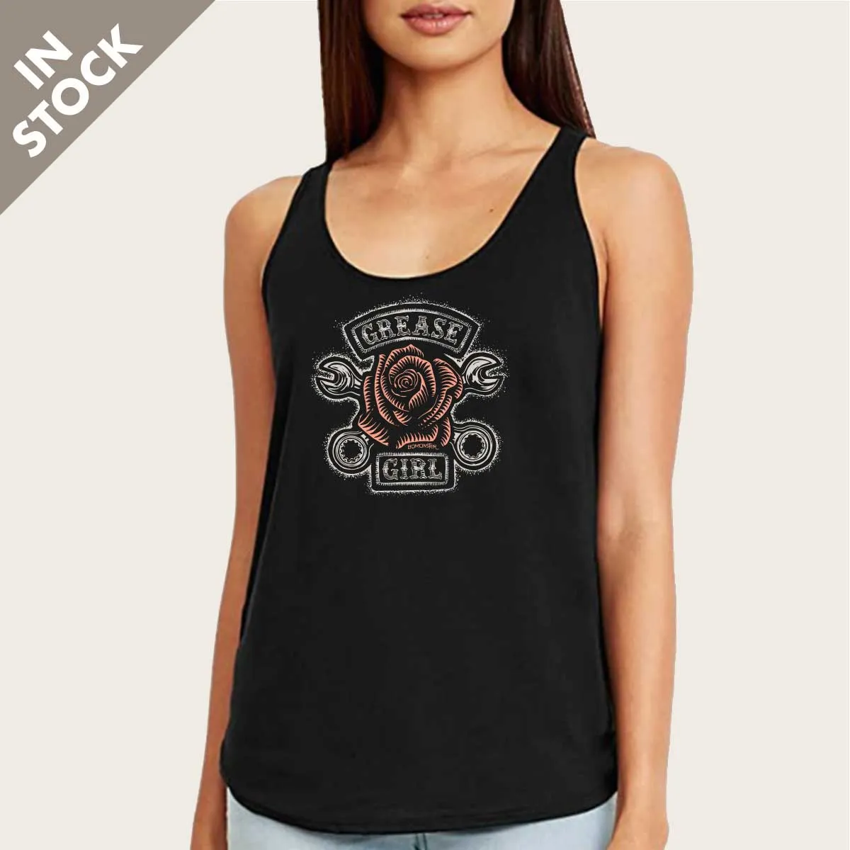 Women's Hot Rod Tank Top "Grease Girl Rose"