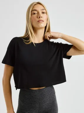 Year Of Ours Cropped Tee -Black