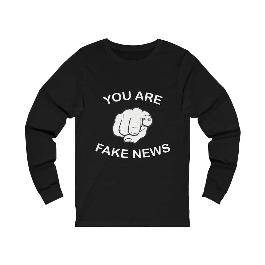 You Are Fake News! Men's Jersey Long Sleeve Shirt